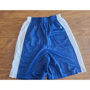Badger Sport Youth Blue White‎ Athletic Mesh Basketball Shorts